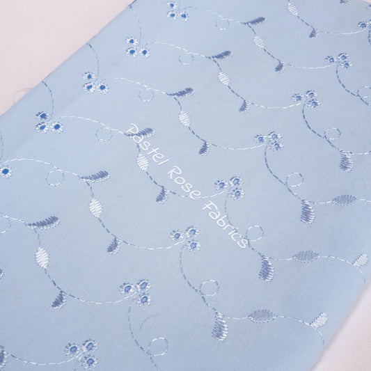 Broderie Anglaise 3 Hole Design fabric by half metre | 112cm wide