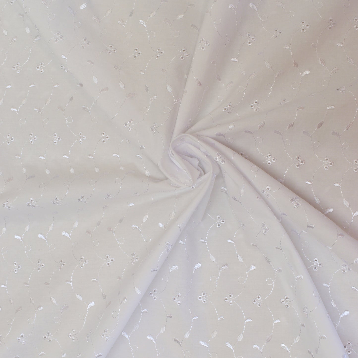 Broderie Anglaise 3 Hole Design fabric by half metre | 112cm wide