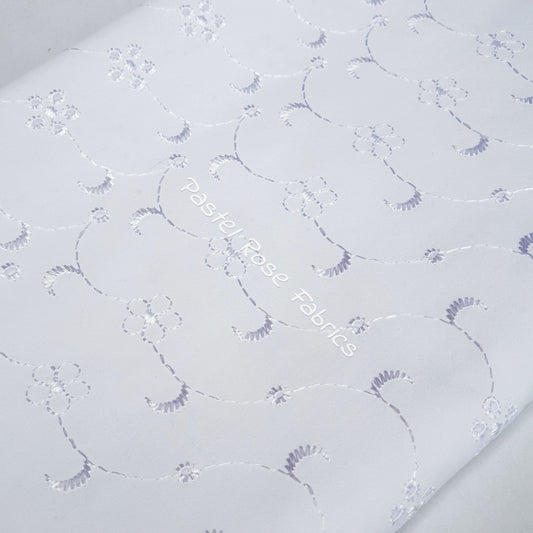 Broderie Anglaise 5 Hole Design fabric by half metre | 112cm wide