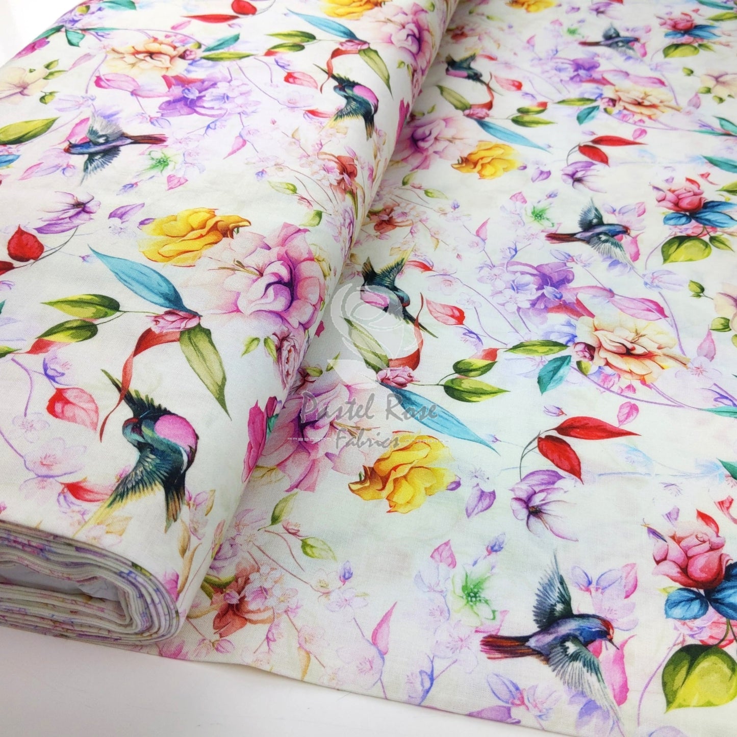 Digital Print Flutter Magnolia 100% cotton fabric by half metre | 147cm wide