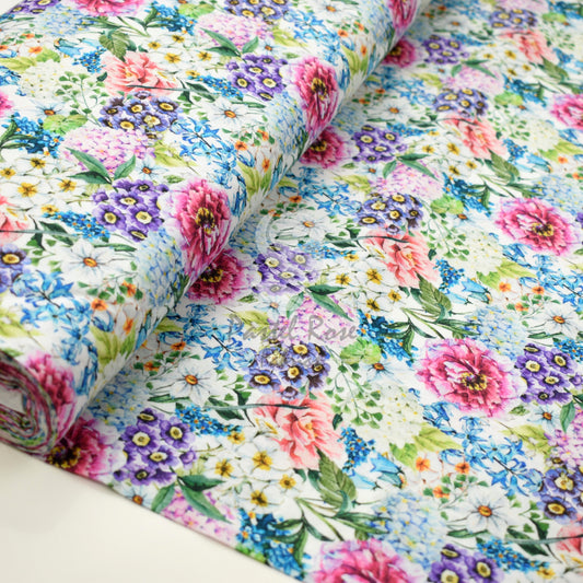 Digital Print Rosalind 100% cotton fabric by half metre | 147cm wide