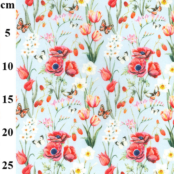 Digital Print Flutter 100% cotton fabric by half metre | 147cm wide