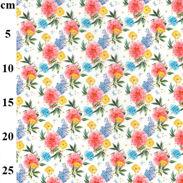 Digitaldruck Doodle Love 100 % Baumwollstoff pro halben Meter | 147 cm breit