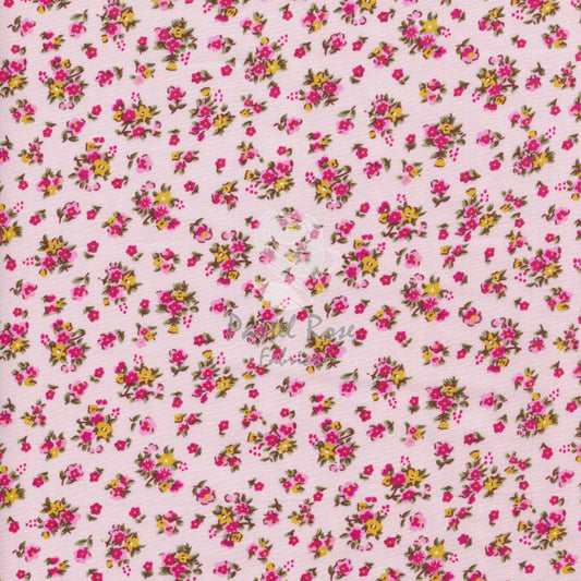 Sweet Pea Floral 100 % Baumwoll-Popeline-Stoff pro halben Meter | 112 cm breit