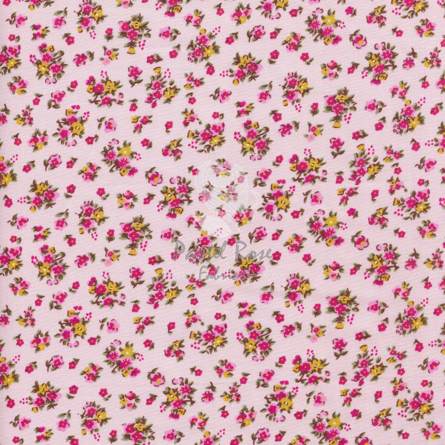 Sweet Pea Floral 100 % Baumwoll-Popeline-Stoff pro halben Meter | 112 cm breit