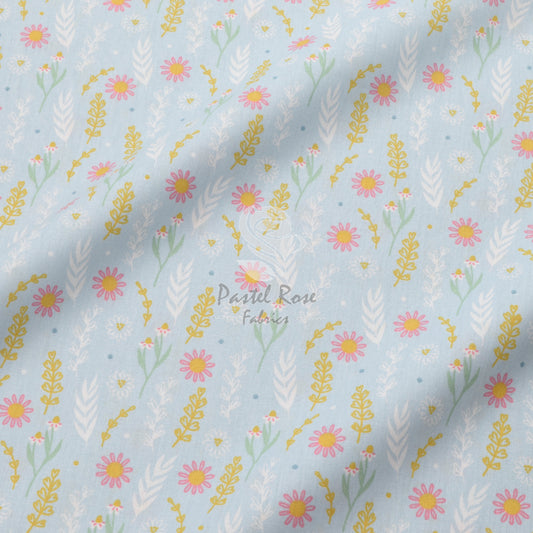 Digital Print Subtle Floral 100% cotton fabric by half metre | 147cm wide