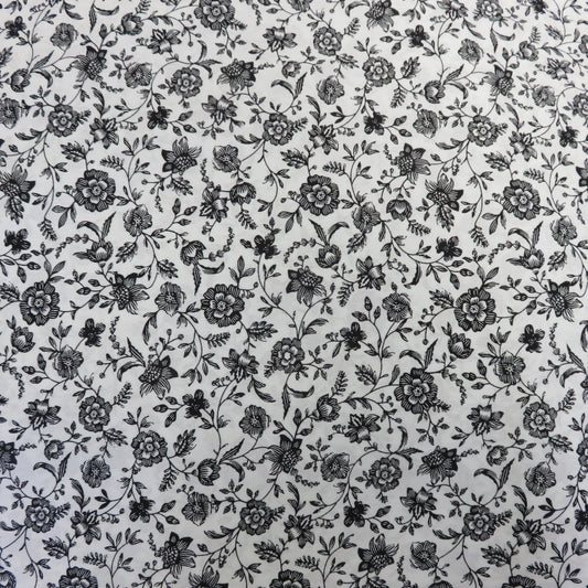 French floral lightweight thin cotton fabric by half metre | 140cm wide