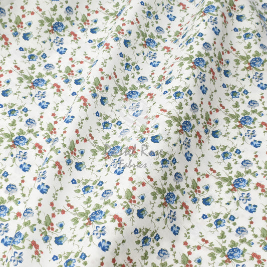 Vintage Rose lightweight thin cotton fabric by half metre | 140cm wide