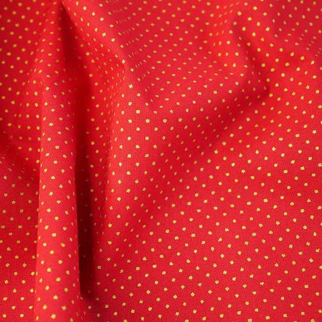Metallic Gold Tiny Spots 100% cotton fabric by half metre | 140cm wide