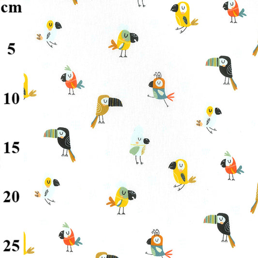 Birdy 100% cotton fabric by half metre | 147cm wide
