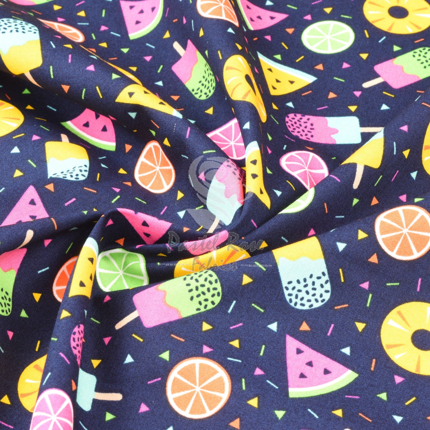Ice Lollies 100% cotton fabric by half metre | 112cm wide