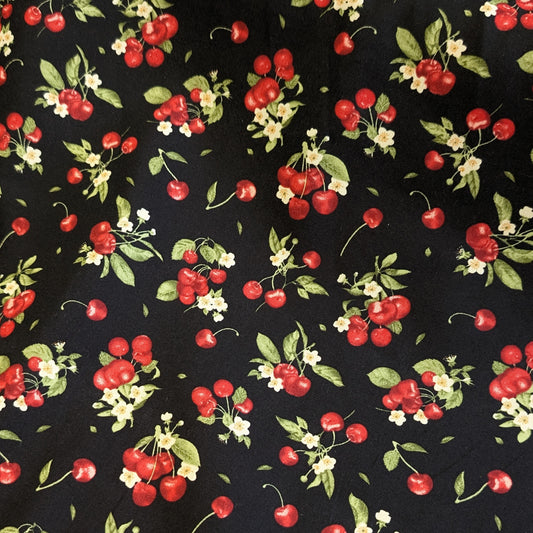 Mini Cherries 100% cotton fabric by half metre | 112cm wide