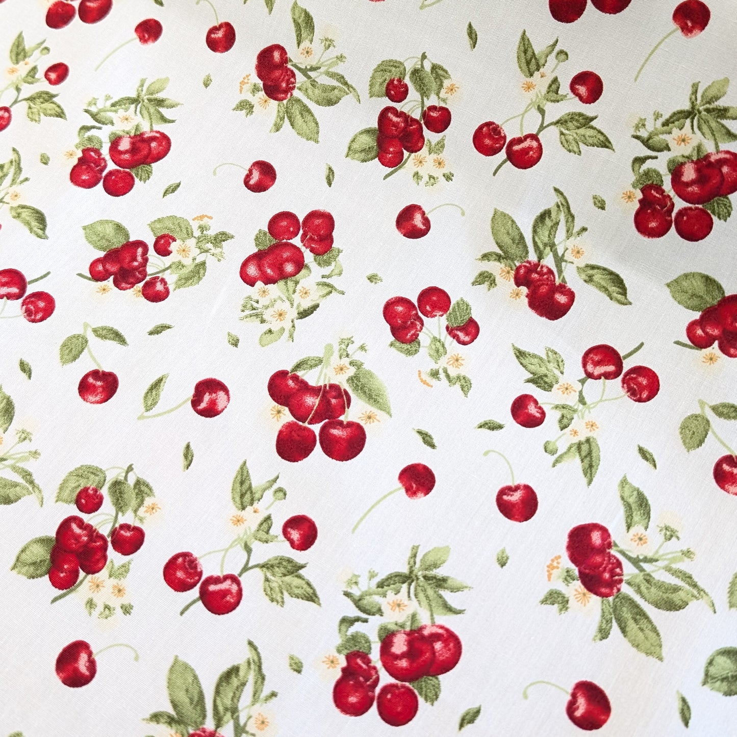 Mini Cherries 100% cotton fabric by half metre | 112cm wide
