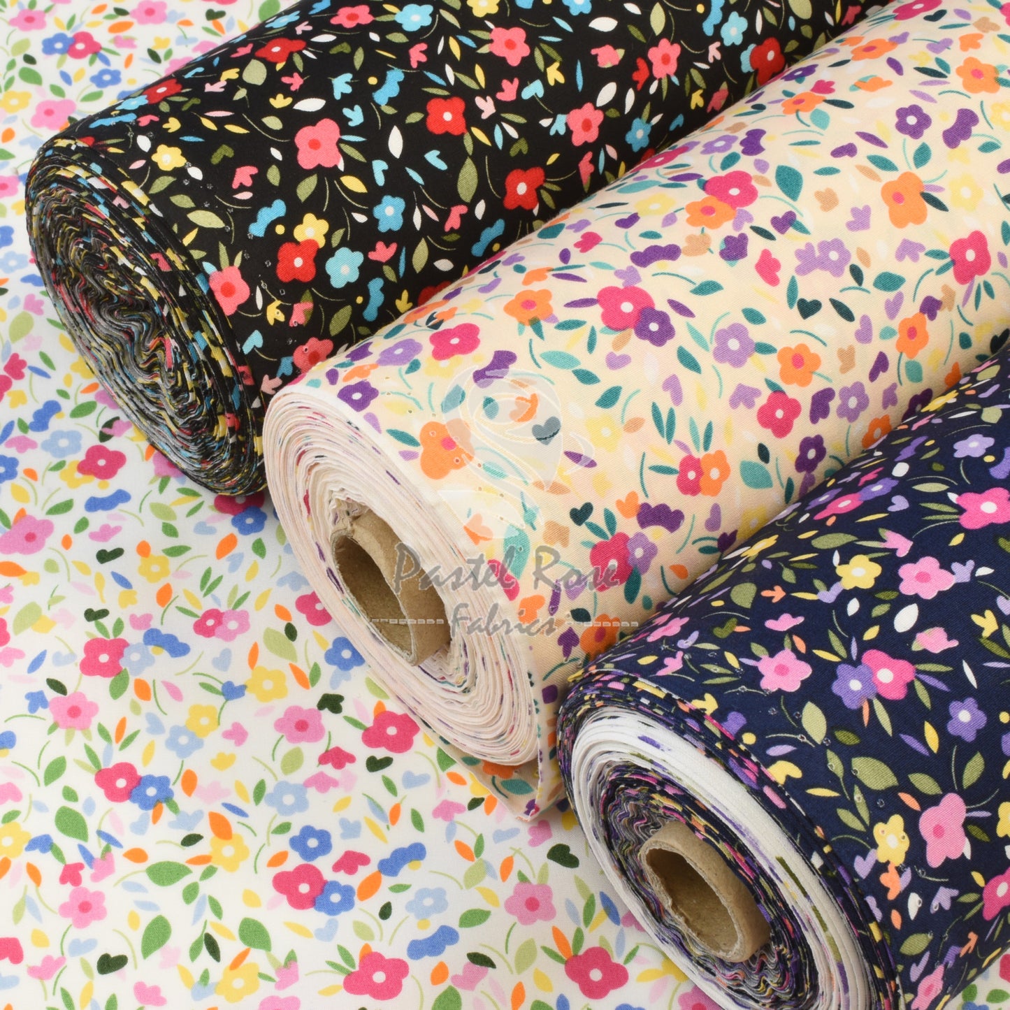 Little Daisy 100% cotton poplin fabric by half metre | 112cm wide