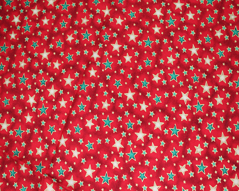 Metallic Shinning Stars 100 % Baumwollstoff pro halben Meter | 140 cm breit