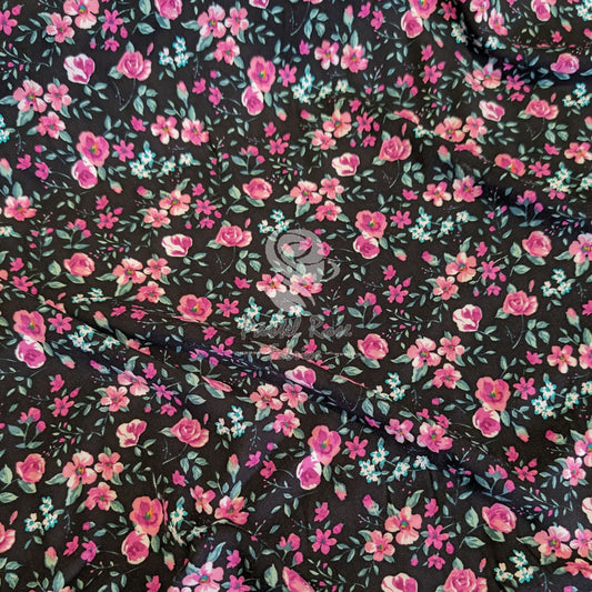 Vintage Roses Viscose fabric by the metre | 140cm wide