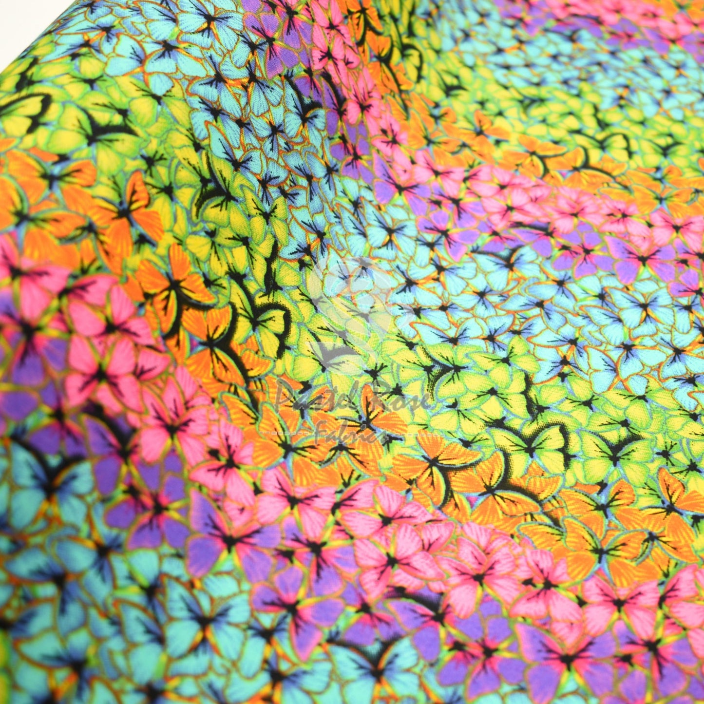 butterflies cotton fabric