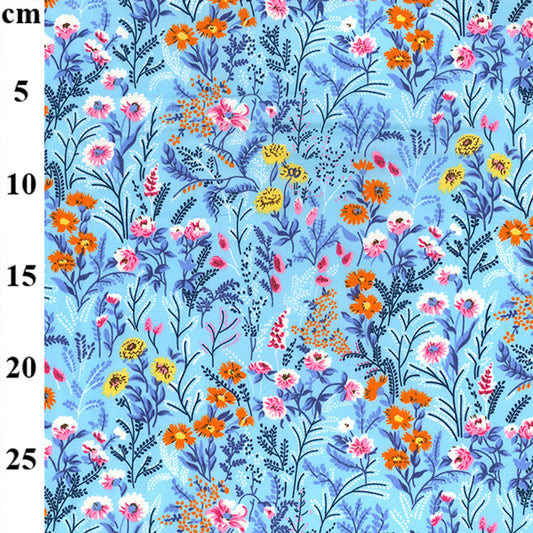 Floral cotton fabric