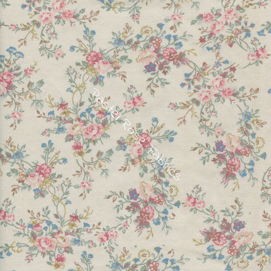 Floral cotton fabric