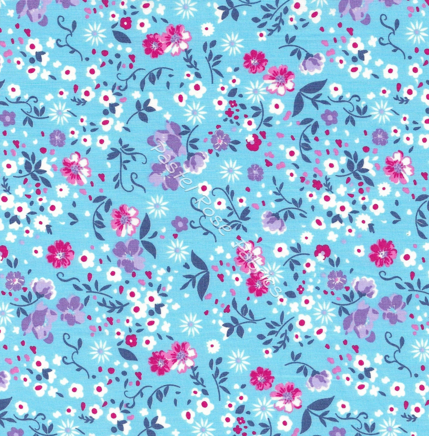 Floral cotton fabric