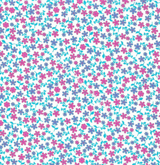 Floral cotton fabric