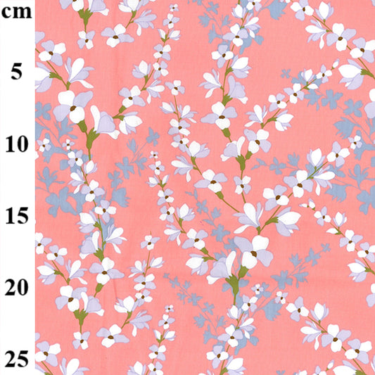 Floral cotton fabric