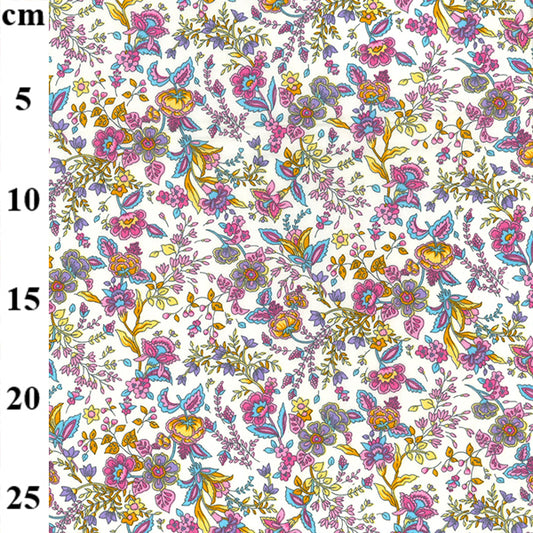 Floral cotton fabric