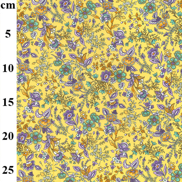 Floral cotton fabric