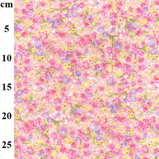 Floral cotton fabric