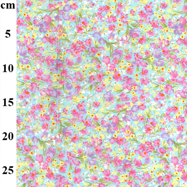 Floral cotton fabric