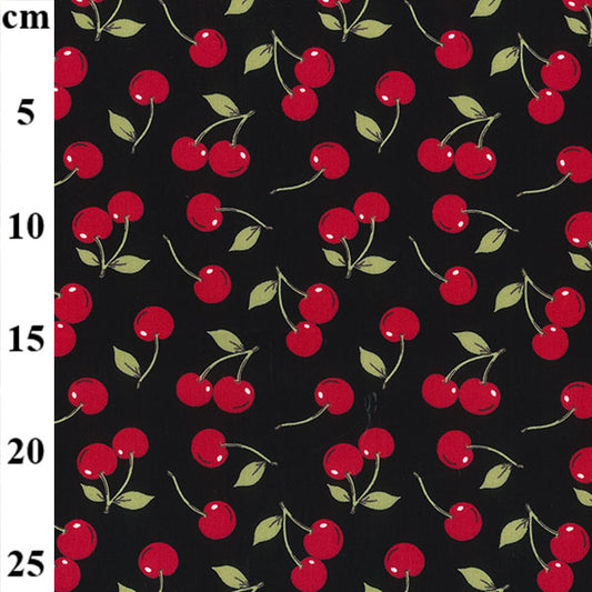 Cherries 100% cotton fabric by half metre | 112cm wide