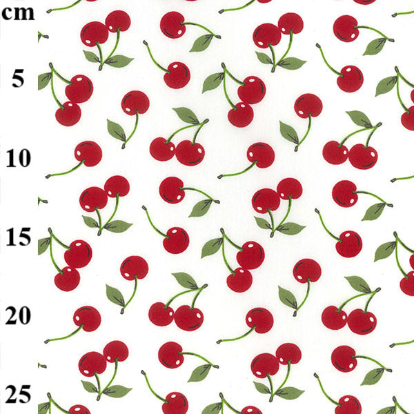 Cherries 100% cotton fabric by half metre | 112cm wide