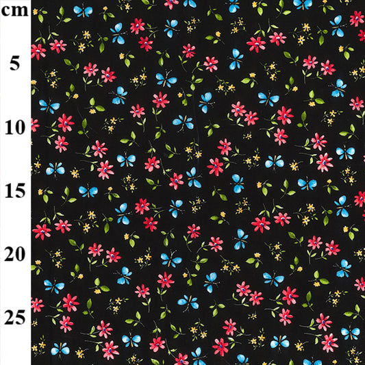 Floral cotton fabric