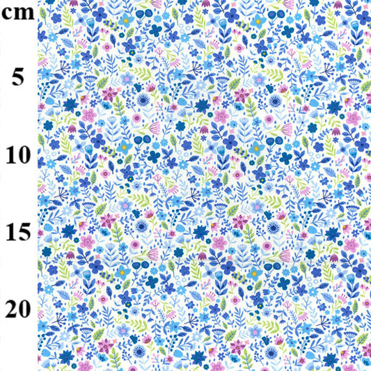 Floral cotton fabric