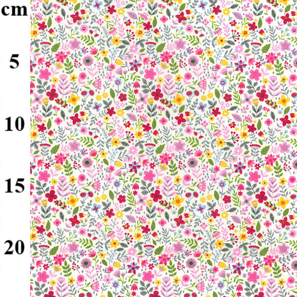 Floral cotton fabric