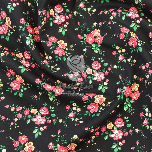 Floral cotton fabric