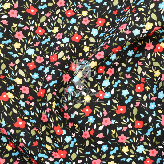 Floral cotton fabric