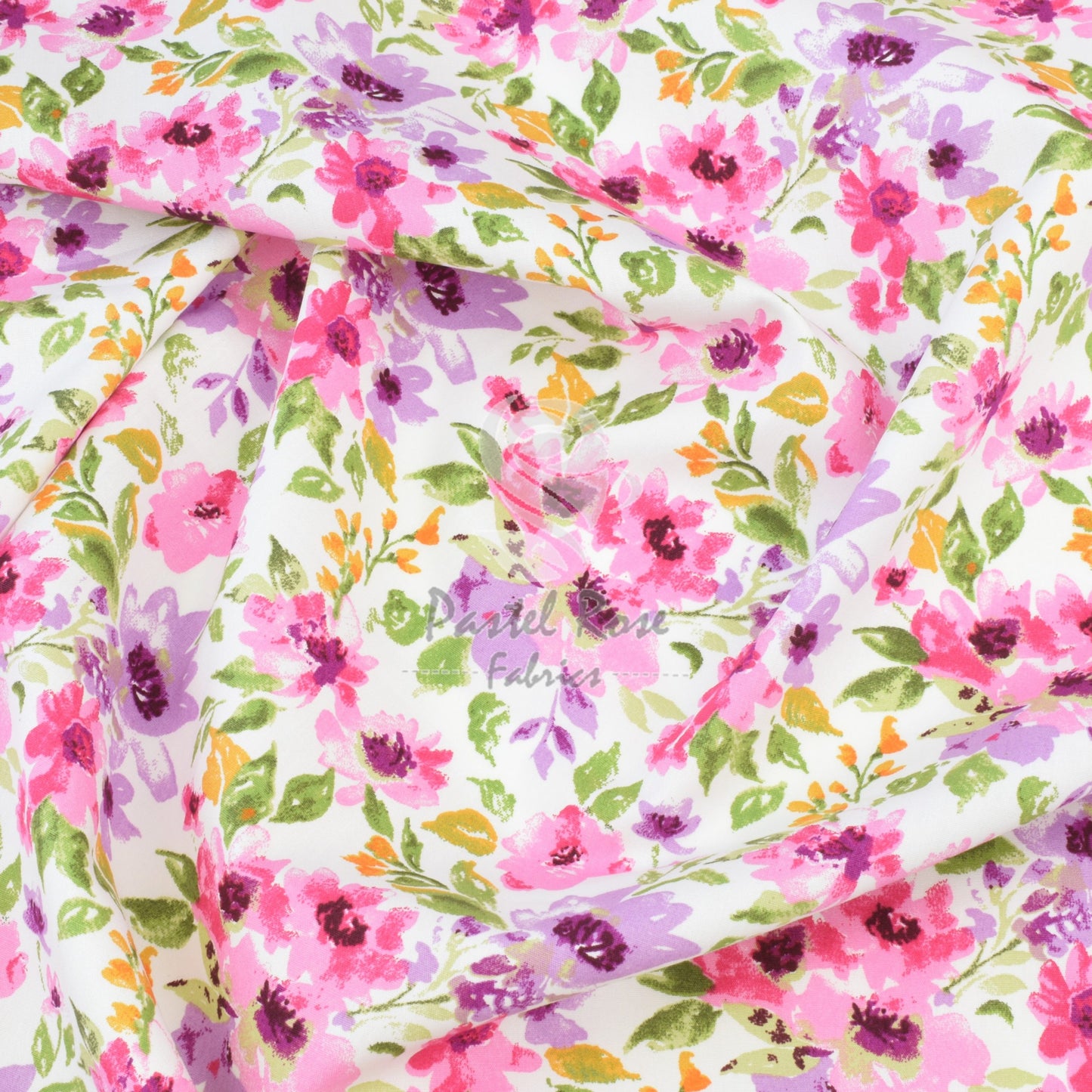 Floral cotton fabric