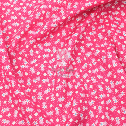 Floral cotton fabric