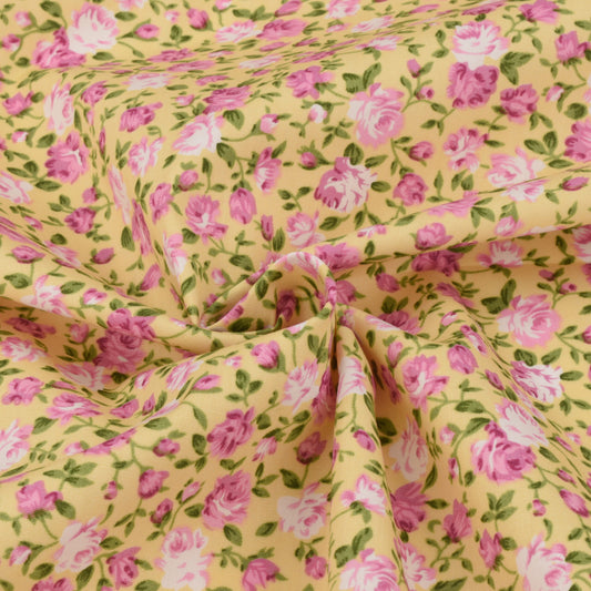 Floral cotton fabric