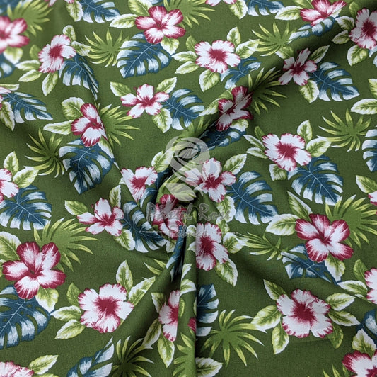 Floral cotton fabric