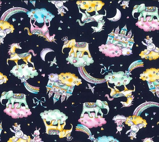 unicorn cotton fabric