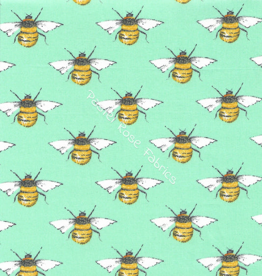 honey bee cotton fabric