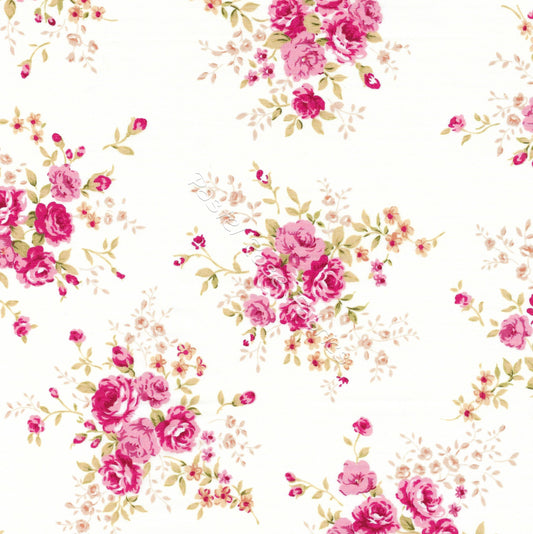 Floral cotton fabric