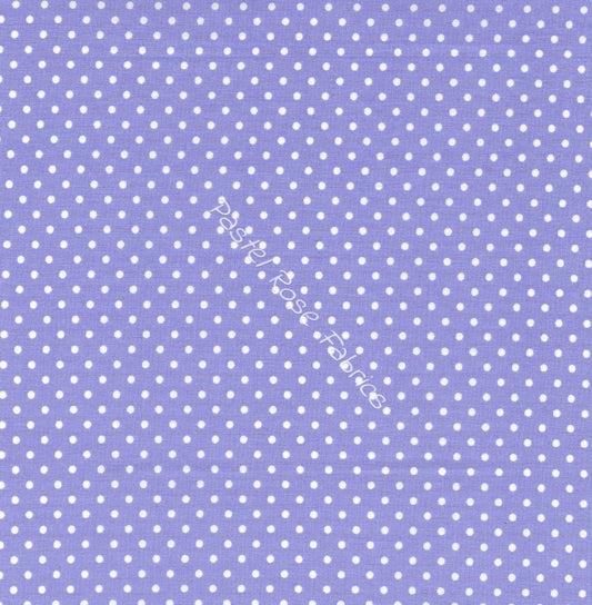 polka dots cotton fabric, lilac