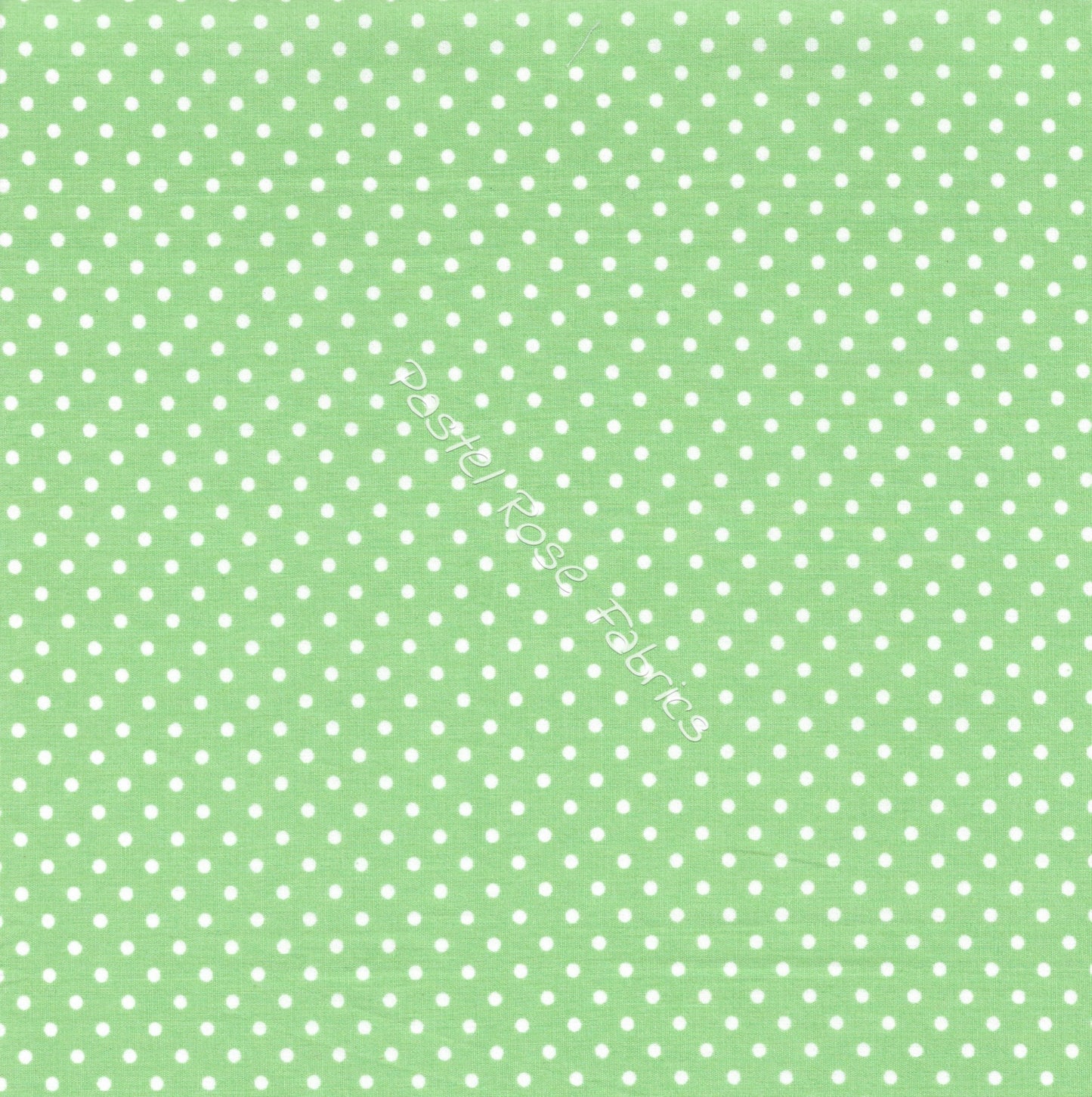 polka dots cotton fabric, pistachio