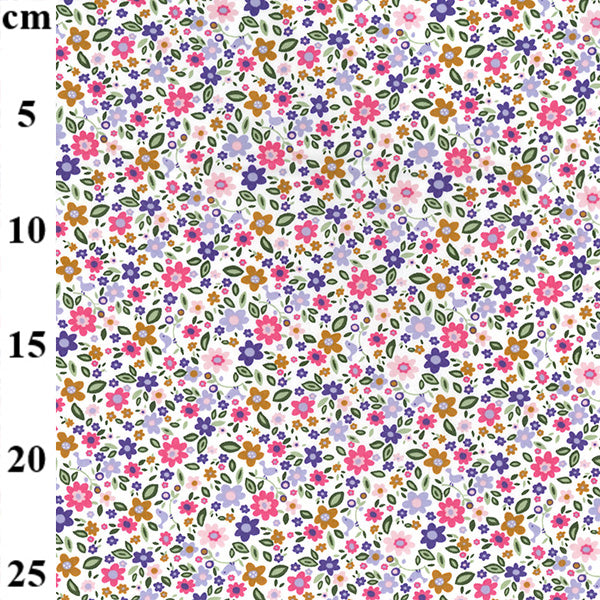 Floral cotton fabric
