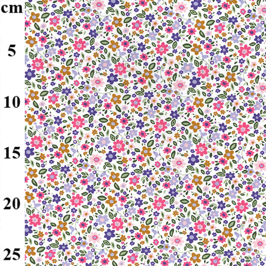 Floral cotton fabric
