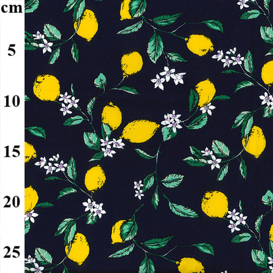 Lemons 100% cotton fabric by half metre | 112cm wide