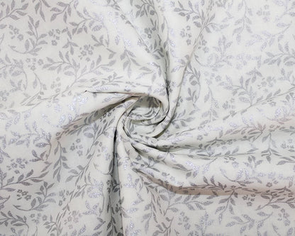 Christmas Metallic Vines 100% cotton fabric by half metre | 140cm wide